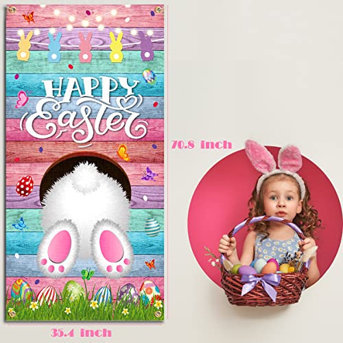 Happy Easter Party Supplies,Easter Party Decoration Spring Theme Decoration (Door Cover)