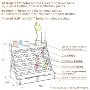 1 Modular + 2 Corner Paint Rack Organizer