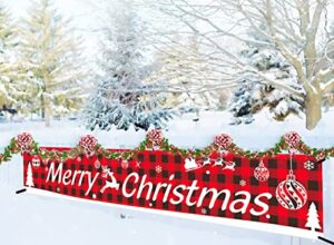 merry christmas banner christmas decorations merry christmas yard sign decor for home indoor outdoor party decor supplies