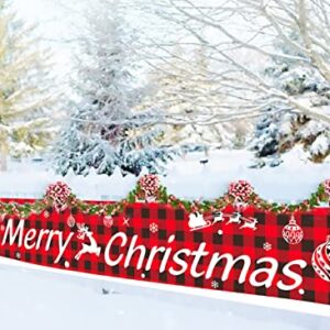 Merry Christmas Banner Christmas Decorations Merry Christmas Yard Sign Decor for Home Indoor Outdoor Party Decor Supplies