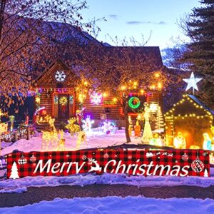 Merry Christmas Banner Christmas Decorations Merry Christmas Yard Sign Decor for Home Indoor Outdoor Party Decor Supplies