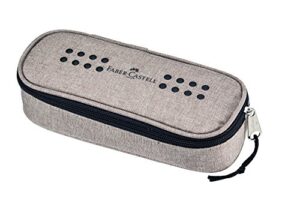 faber-castell 573075 grip pencil case polyester grey