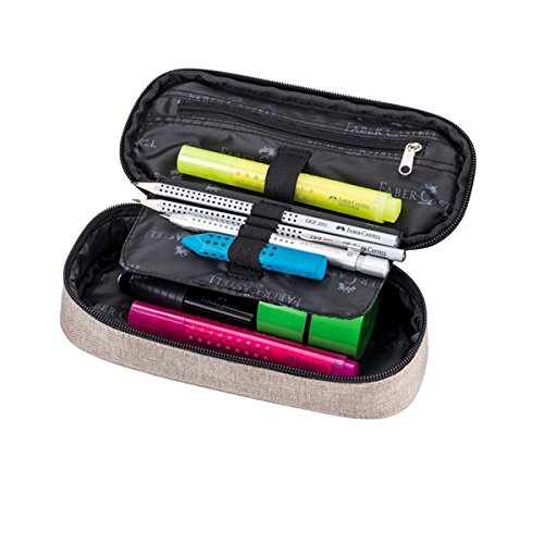 Faber-Castell 573075 Grip Pencil Case Polyester Grey