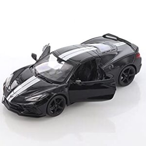 2020 Chevy Corvette Stingray Z51 Coupe, Black - Maisto 31527BK - 1/24 Scale Diecast Model Toy Car