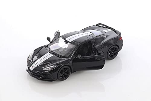 2020 Chevy Corvette Stingray Z51 Coupe, Black - Maisto 31527BK - 1/24 Scale Diecast Model Toy Car