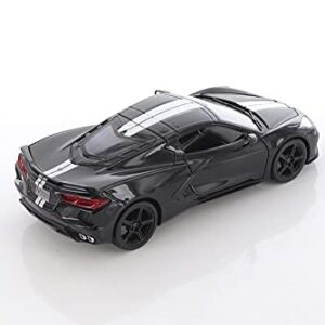 2020 Chevy Corvette Stingray Z51 Coupe, Black - Maisto 31527BK - 1/24 Scale Diecast Model Toy Car