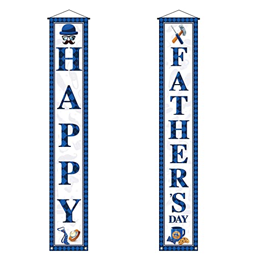 Happy Father's Day Party Front Door Banner Best Dad Ever Party Porch Wall Sign Decoration Photo Booth Backdrop Supply