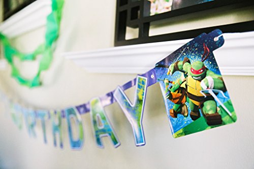 Teenage Mutant Ninja Turtles Birthday Party Banner, Party Supplies