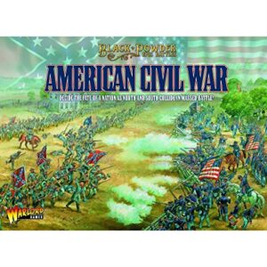warlord black powder epic battles american civil war starter set military table top wargaming plastic model kit 311514001 , green