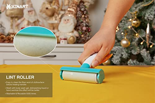 Xinart Brayer Rollers & Mat Remover Tool Set for Cricut/Silhouette/Brother Crafting, Reusable Sticky Lint Rollers Tool for Clothes/T-Shirts Heat Transfer Projects…