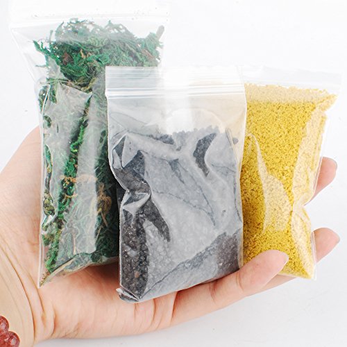 NWFashion 9 Bags Total 300Gram Scenery Basing Material Kit，Stone,Snow,Grass,Moss Stick,River,Desert