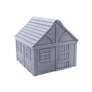 EnderToys Cottage Bundle, Terrain Scenery for Tabletop 28mm Miniatures Wargame, 3D Printed and Paintable