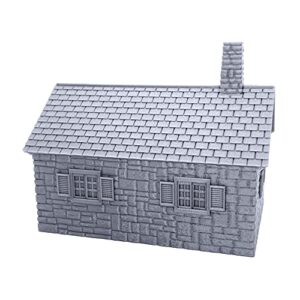 EnderToys Cottage Bundle, Terrain Scenery for Tabletop 28mm Miniatures Wargame, 3D Printed and Paintable