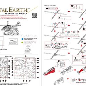 Metal Earth AH-64 Apache 3D Metal Model Kit Fascinations