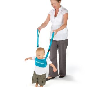 UpSpring Baby Walking Wings Learn to Walk Assistant, Blue, Handheld Baby Walker Harness for Babies and Toddlers