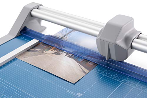 Dahle 552 Professional Rotary Trimmer, 20" Cut Length, 20 Sheet Capacity, Self-Sharpening, Dual Guide Bar, Automatic Clamp, German Engineered Paper Cutter