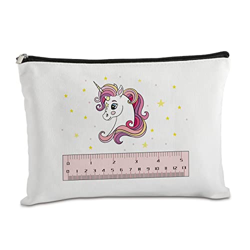 Unicorn Pencil Bags with Zipper Makeup Bag Travel Cosmetic Bag Unicorn Pencil Case Pencil Pouch for Girls Unicorn Lover for Birthday Christmas Graduation Thanksgiving Gifts