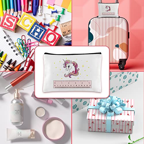 Unicorn Pencil Bags with Zipper Makeup Bag Travel Cosmetic Bag Unicorn Pencil Case Pencil Pouch for Girls Unicorn Lover for Birthday Christmas Graduation Thanksgiving Gifts