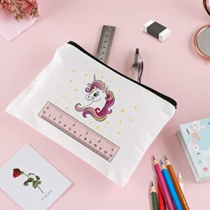 Unicorn Pencil Bags with Zipper Makeup Bag Travel Cosmetic Bag Unicorn Pencil Case Pencil Pouch for Girls Unicorn Lover for Birthday Christmas Graduation Thanksgiving Gifts