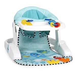 baby einstein sea of support 2-in-1 sit-up floor seat, with removable tray and toys