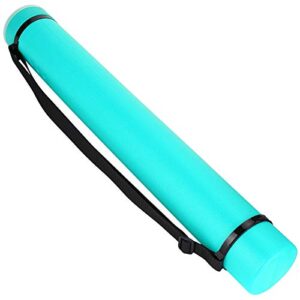 poster tube, drawing storage tube, with strap pe moisture-proof waterproof for posters maps artworks documents(green)