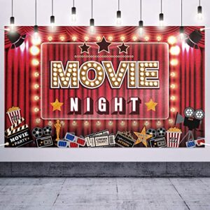 laskyer movie night hollywood party large banner – cheers to film theme birthday home wall photoprop backdrop,movie night party decorations.