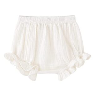 enfants chéris baby shorts toddler underwear girls diaper cover white 3t