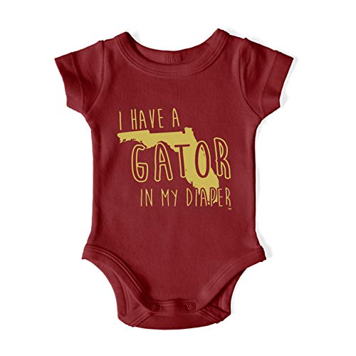 In My Diaper I Have A Gator Florida State Sports Pride Newborn Maroon