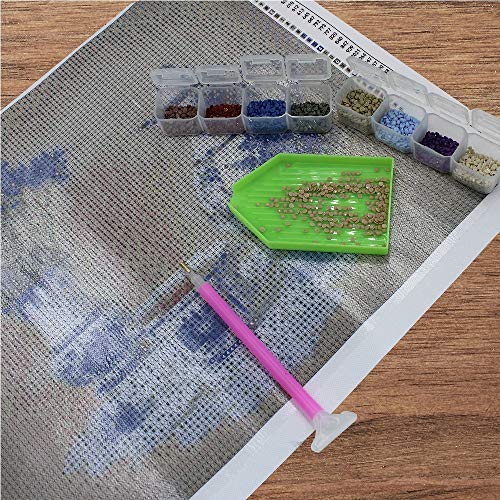 2 Pack 28 Slots Diamond Embroidery Boxs, 5D Diamond Painting Storage Case for for DIY Art Craft