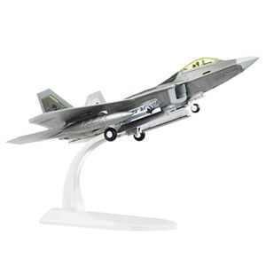 hanghang 1/100 scale f-22 raptor airplane model diecast military fighter plane model for collection and gift