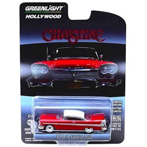 1958 Plymouth Fury, Christine - Greenlight 44830C/48 - 1/64 Scale Diecast Model Toy Car