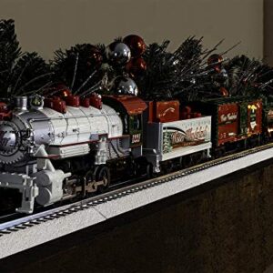 Lionel Winter Wonderland LionChief 0-8-0 Set with Bluetooth Capability, Electric O Gauge Train Set with Remote