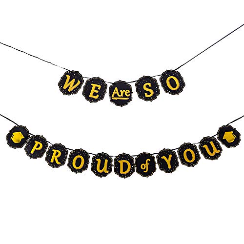 JOYIN 2023 Graduation Party Decoration 26 Pcs Hanging Swirls String Banner Graduation Decorations Kit for Congrats Grad Indoor Outdoor School Part Supplies