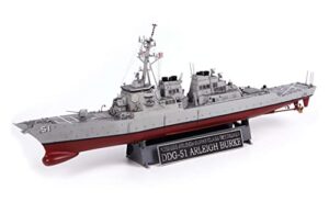 academy plastic model 1/350 scale uss arleigh burke ddg-51 military ship kit #14406 navy