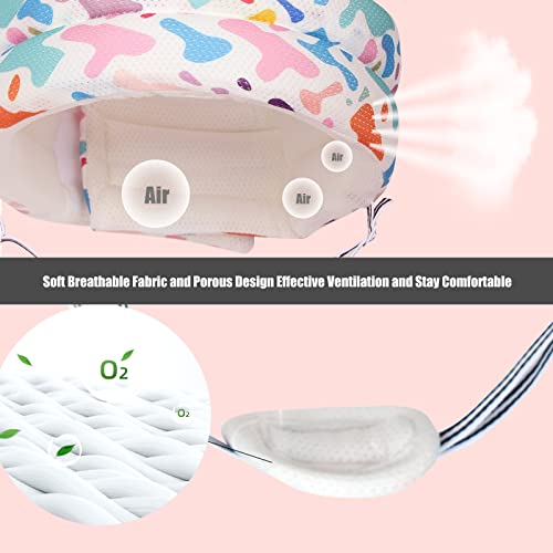 Baby Safety Helmet Infant Toddler Breathable & Adjustable Head Cushion Bumper Bonnet for Running Walking Crawling with Soft Knee Pads (Candy Colors)