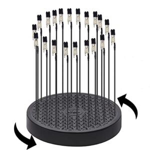 360 degree rotation model painting stand base holder with 20 pack model painting alligator clip stick for airbrush hobby