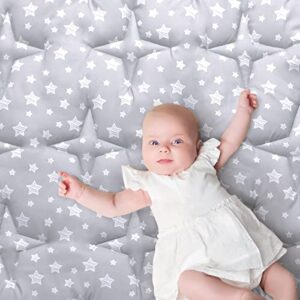 baby playpen mat 50″ x 50″ fit for todale and liamst baby playpen, one-piece crawling mat non slip cushioned baby mats for playing 50×50 inches, baby playmat floor mat for babies, toddlers