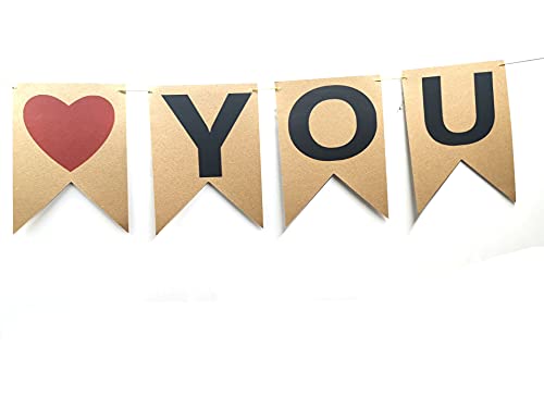 Thank You Banner Kraft Paper Pre-Strung Thanksgiving Wedding Birthday Engagement Bridal Shower Decorations Supplies Hanging Sign Photo Booth Props