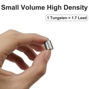 3.25oz. Weights Tungsten for Pinewood Derby Car, Incremental Cylinders Car Weights with 5 Different Sizes for Fastest Derby Car Speed