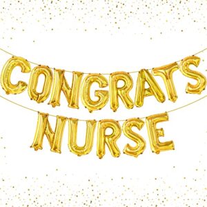 congrats nurse balloons,gold – nurse graduation decorations | congrats nurse party decorations | nurse graduation party supplies | nurse graduation balloons for nurse graduation party decorations 2023