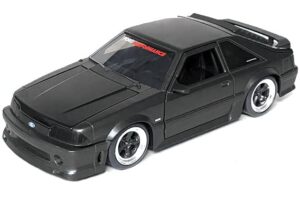 new jada 1989 gt matt black bigtime muscle series 1/24 diecast model car by jada 33605