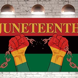 Juneteenth Backdrop Banner African American Independence Day Black Liberation Parade Photography Wall Background Decoration