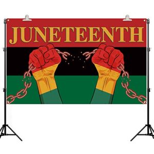 Juneteenth Backdrop Banner African American Independence Day Black Liberation Parade Photography Wall Background Decoration