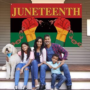 Juneteenth Backdrop Banner African American Independence Day Black Liberation Parade Photography Wall Background Decoration