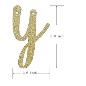 11 Years Blessed Banner Gold Glitter Paper Party Decorations Sign for 11St Wedding Anniversary 11 Years Old 11St Birthday Party Supplies Letters QWLQIAO