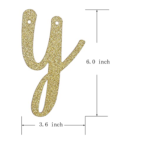 11 Years Blessed Banner Gold Glitter Paper Party Decorations Sign for 11St Wedding Anniversary 11 Years Old 11St Birthday Party Supplies Letters QWLQIAO