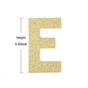 One Pe-is Forever Banner, Gold Gliter Paper Garland for Bridal Shower Bachelorette Party Decorations