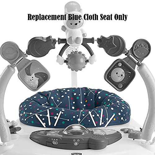 Replacement Pad for Fisher-Price Astro-Kitty Jumperoo - GPT46 ~ Space-Saver Jumping Activity Center for Baby ~ Replacement Blue Cloth Seat