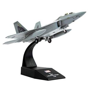 lose fun park 1:100 f-22 raptor fighter attack diecast airplanes military display model aircraft for collection