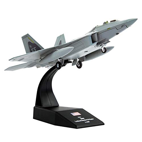 Lose Fun Park 1:100 F-22 Raptor Fighter Attack Diecast Airplanes Military Display Model Aircraft for Collection